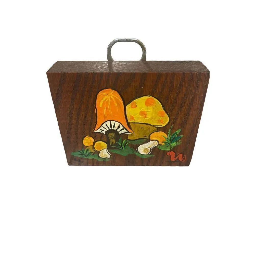 Vintage 60’s 70’s homemade mushroom picture